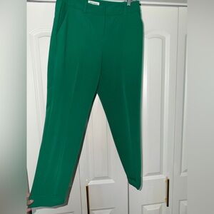 Soho Apparel Vibrant Green Cropped Pants